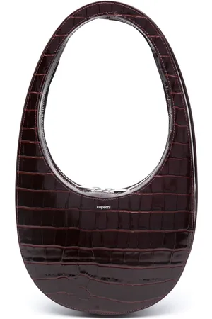 COPERNI Croco Swipe leather shoulder bag