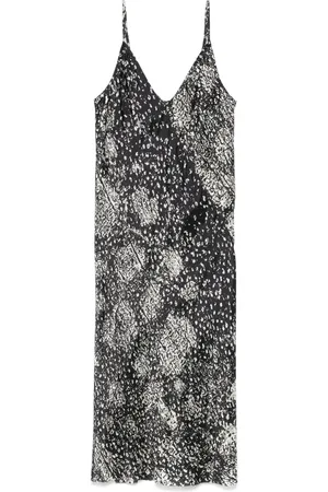 Rick Owens Wolf-print slip dress