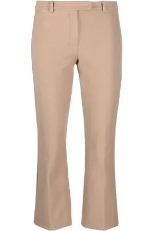 Max Mara Cropped cotton-blend tailored trousers