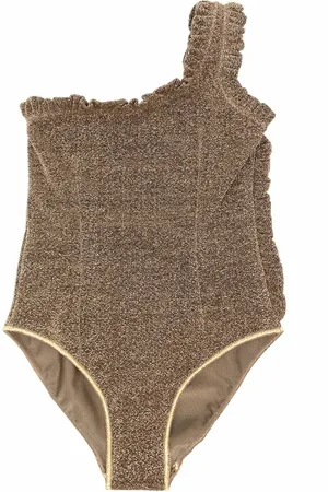 Oseree Metallic-effect stretch swimsuit