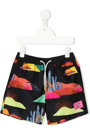 Scotch&Soda Graphic-print swim shorts