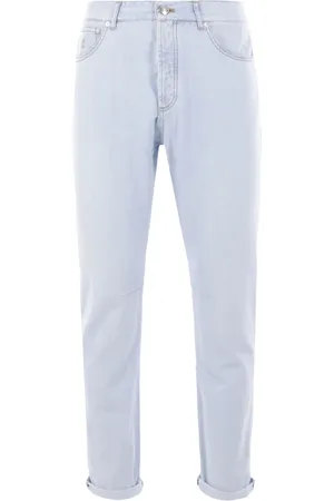 Brunello Cucinelli Logo-embroidered jeans