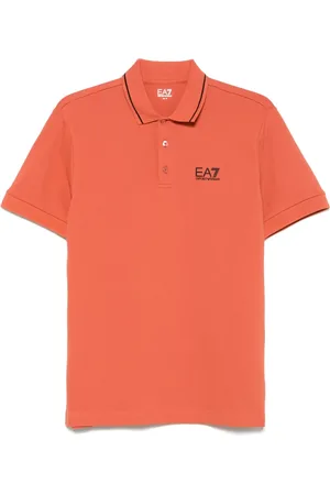 EA7 Piqu??-weave polo shirt