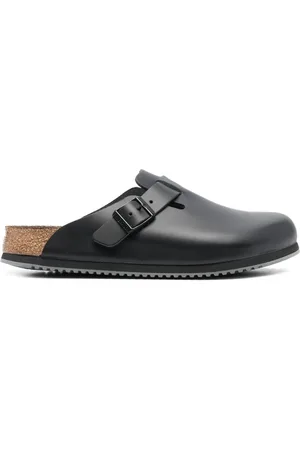 Birkenstock Boston buckle-embellished slippers