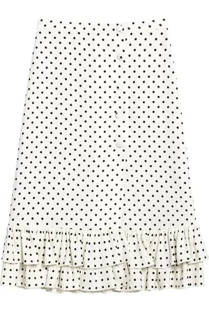 VALENTINO GARAVANI Polka dot-print midi skirt