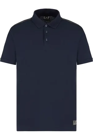 EA7 Logo-patch polo shirt