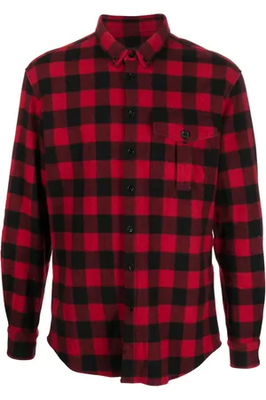 Dsquared2 Check-pattern wool-blend shirt