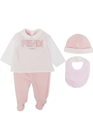 Fendi Logo-print baby grow set
