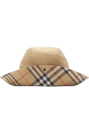 Burberry Check-print cabardine hat