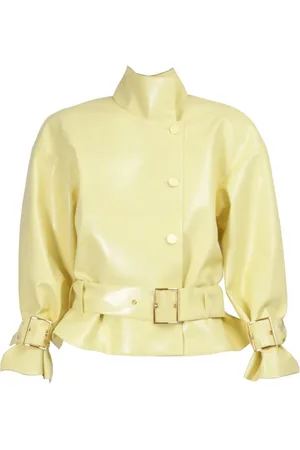 Rowen Rose Faux-leather oversized bomber jacket