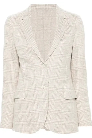 ELEVENTY Prince-of-Wales-check blazer