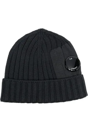 C.P. Company Lens-detail ribbed knit beanie