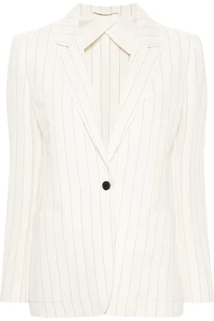 Max Mara Single-breasted pinstriped blazer