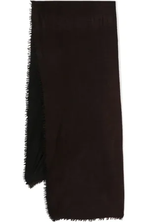 DENIS COLOMB Frayed brim cashmere scarf