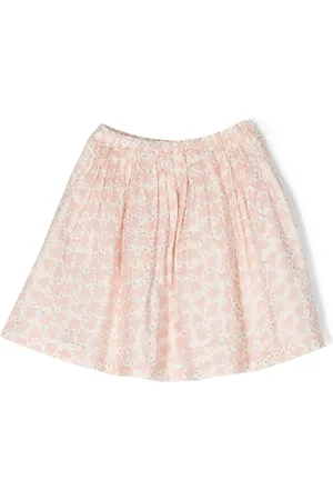 BONTON Graphic-print cotton skirt