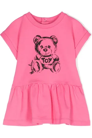 Moschino Teddy Bear-print crew-neck dress