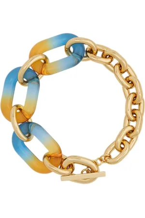 Paco rabanne XL Link -tone resin necklace