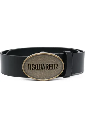 Dsquared2 Logo-buckle leather belt