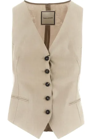 TAGLIATORE Linen waistcoat
