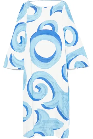 Themis Z Abstract-pattern midi dress