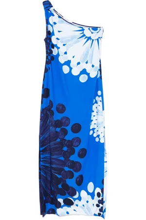 Themis Z Abstract-pattern midi dress