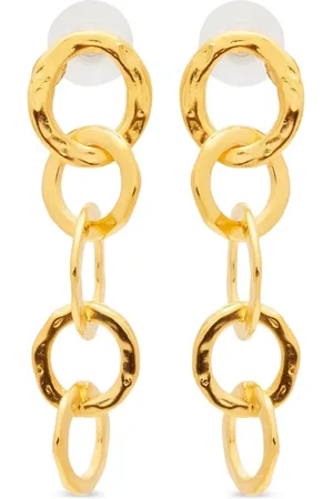 Kenneth Jay Lane 5 Ring drop earrings