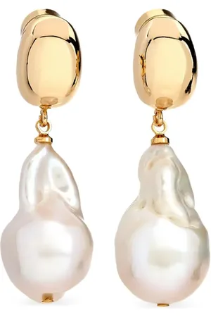 Kenneth Jay Lane Pearl-embellished drop earrings