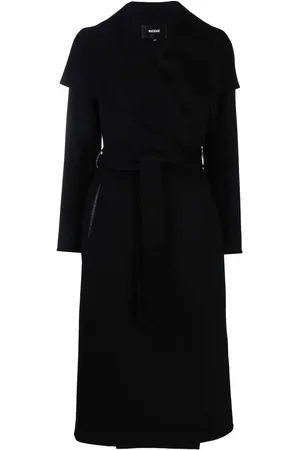 Mackage Draped belted wool coat