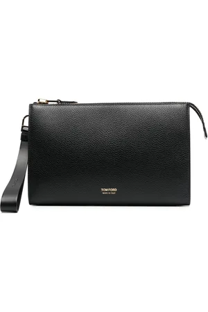 Tom Ford Grained-texture clutch bag