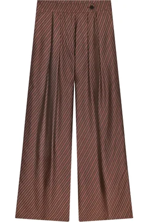 DRIES VAN NOTEN Pleated wide-leg trousers