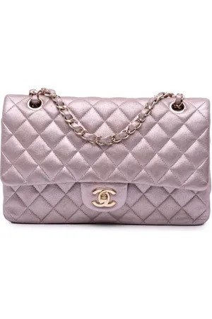 CHANEL 2014 Medium Classic Iridescent Calfskin Double Flap shoulder bag