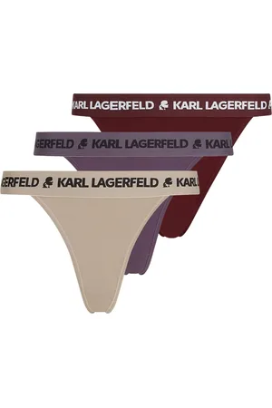 Karl Lagerfeld Stretch-cotton thongs (pack of three)