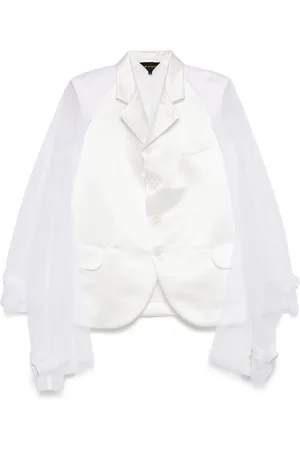 Comme des Garçons Tulle-inserts blazer