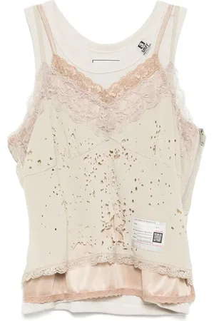 Maison Mihara Yasuhiro Laced tank top