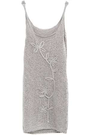 Paloma Wool Floral-appliqué mini dress
