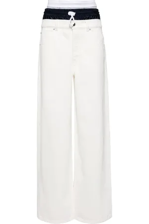 Alexander Wang Tri-layer wide-leg jeans