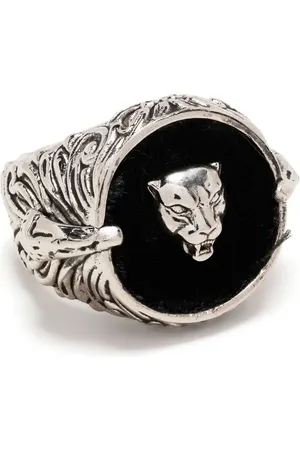 Roberto Cavalli Panther signet ring