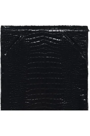 Tom Ford Embossed crocodile-effect leather skirt