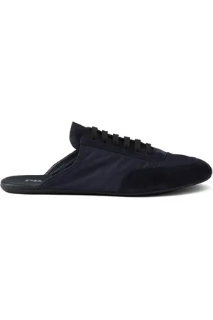 Prada Collapse Re-Nylon suede sneakers