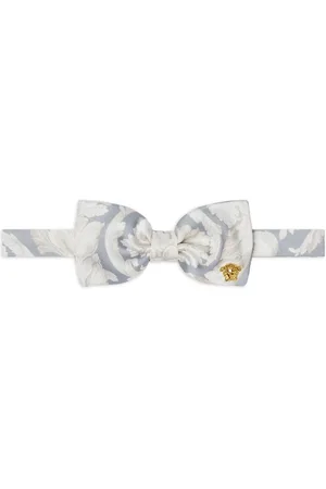 VERSACE Barocco-print bow tie
