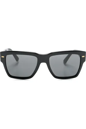 Dolce & Gabbana Logo-lettering square-frame sunglasses