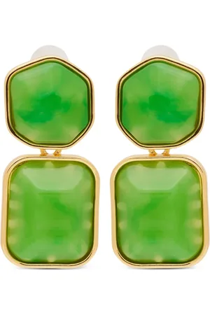 Kenneth Jay Lane Jade drop earrings