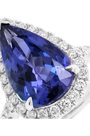 HYT Jewelry Platinum tanzanite and diamonds ring