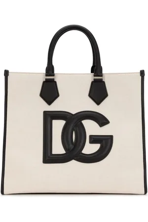 Dolce & Gabbana Logo-tag leather tote bag
