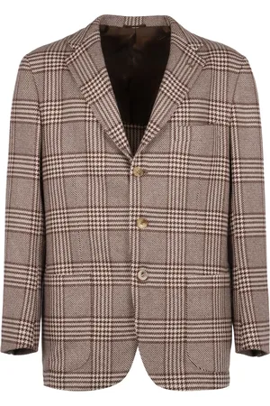 Kiton Check-pattern blazer
