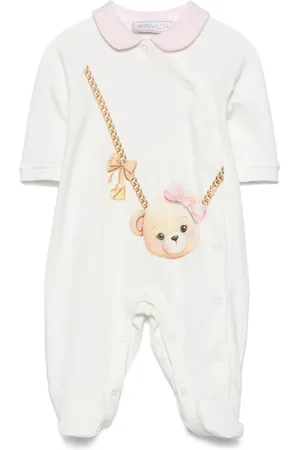 MONNALISA Teddy-bear-print cotton pyjama