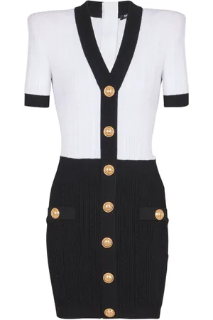Balmain Cable-knit bodycon dress