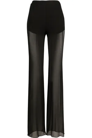 Nensi Dojaka Semi-sheer silk trousers