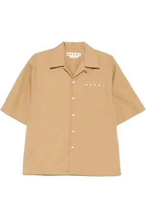 Marni Logo-print poplin shirt