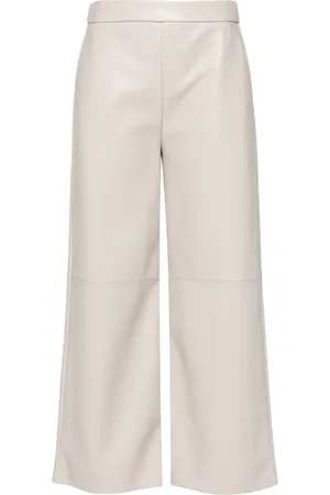 Max Mara Luciana faux-leather straight trousers